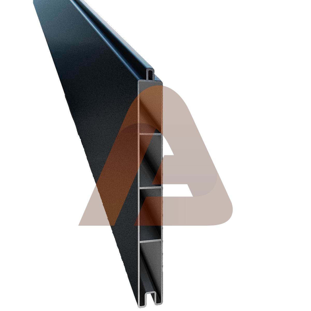 6.3 ALU50 T&G black aluminum panel