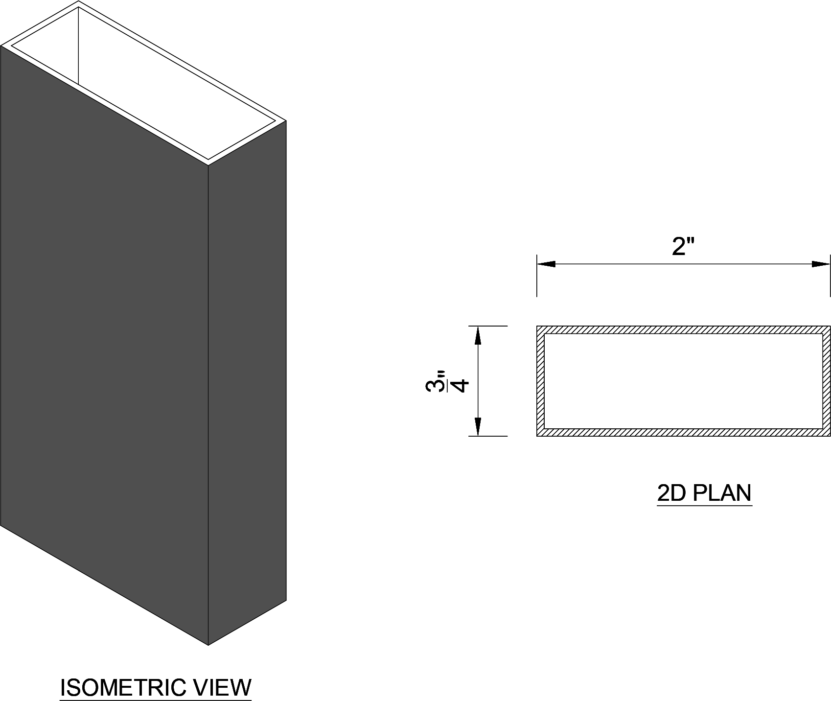 ALU20 aluminum slat profile two-dimensional and three-dimensional diagram