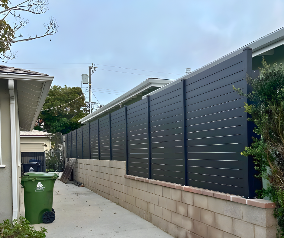 ALU40 horizontal aluminum slat detail