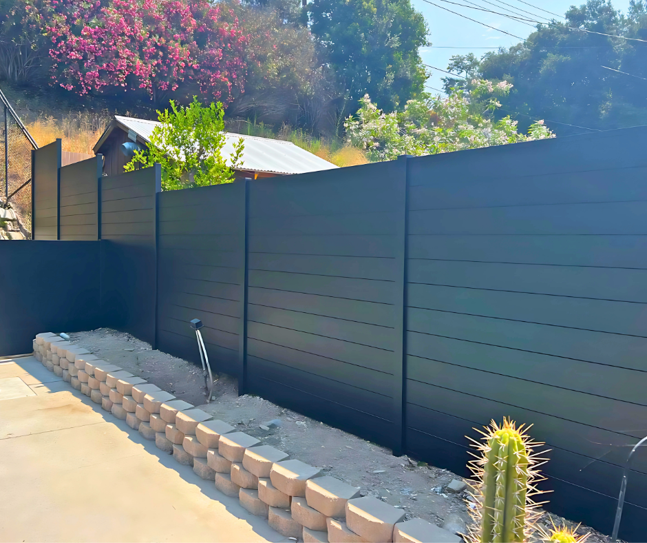 ALU50 T and G fence DIY installation context