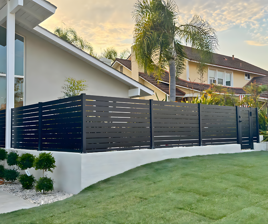 ALU50 fence fabrication and installation context