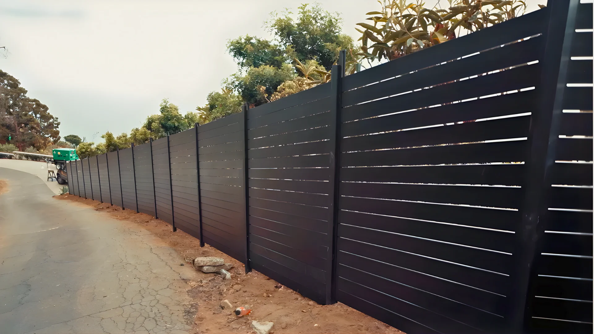Aluminum fence and gate rebuild project