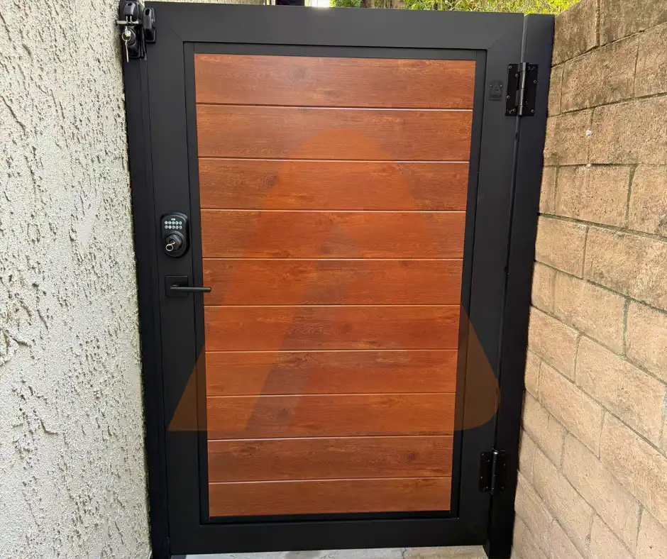 Aluminum fence fire zone