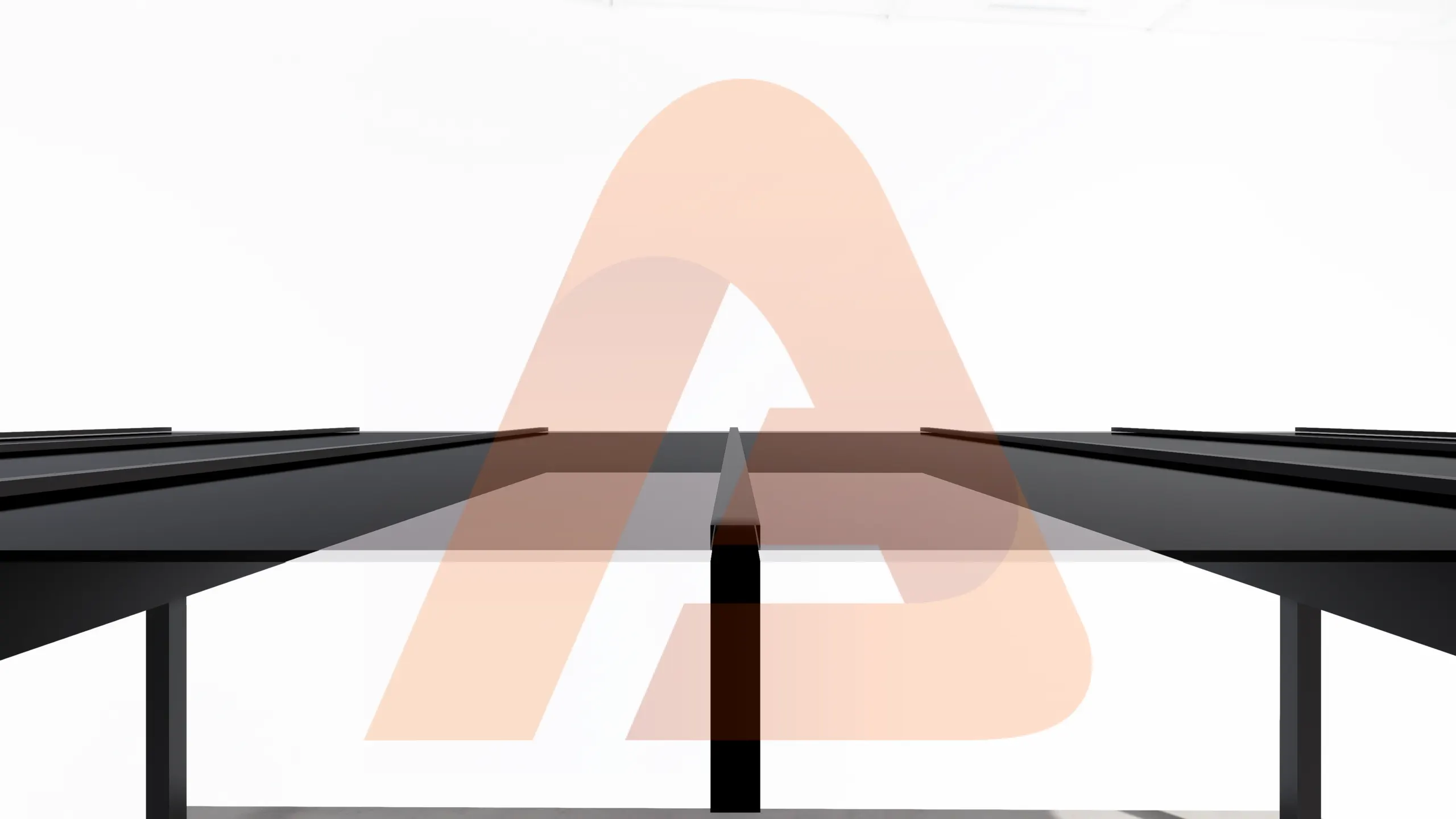 Beam with polycarbonate section view