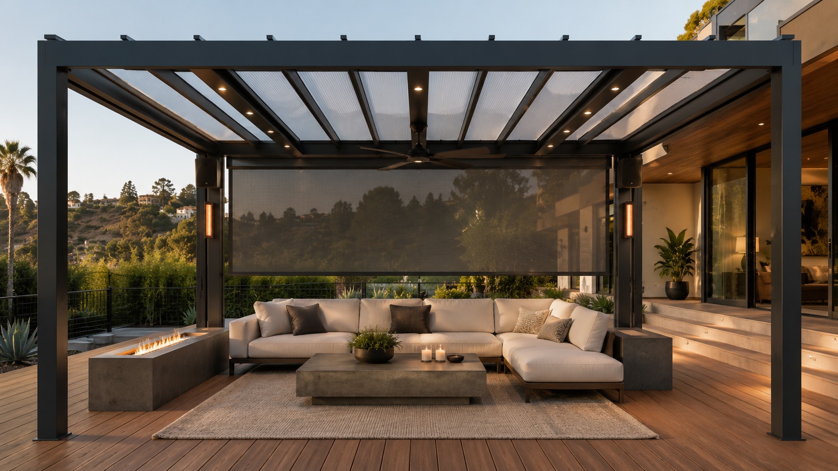 16 x 20 ft. aluminum beam pergola package
