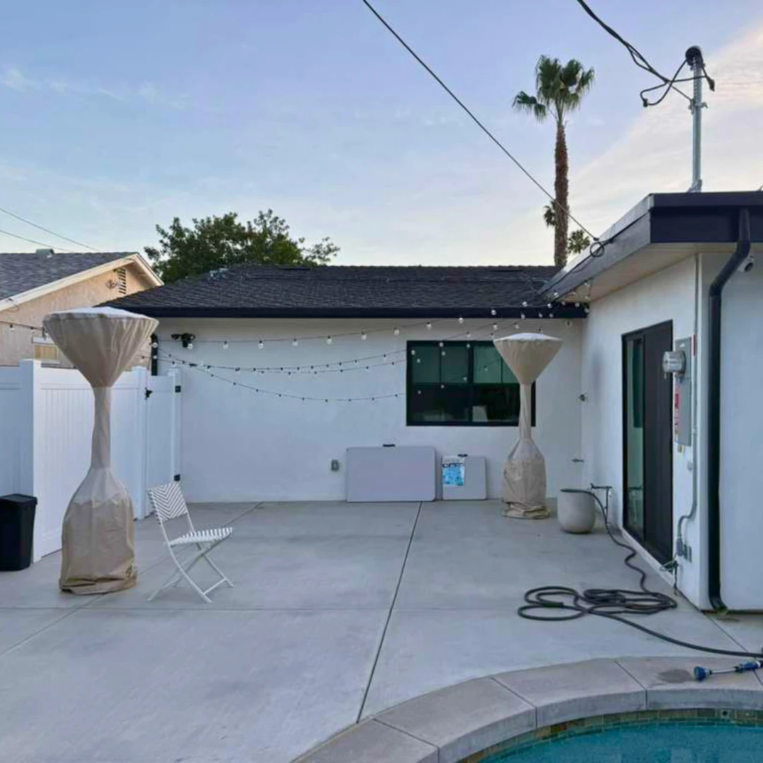 Before open patio