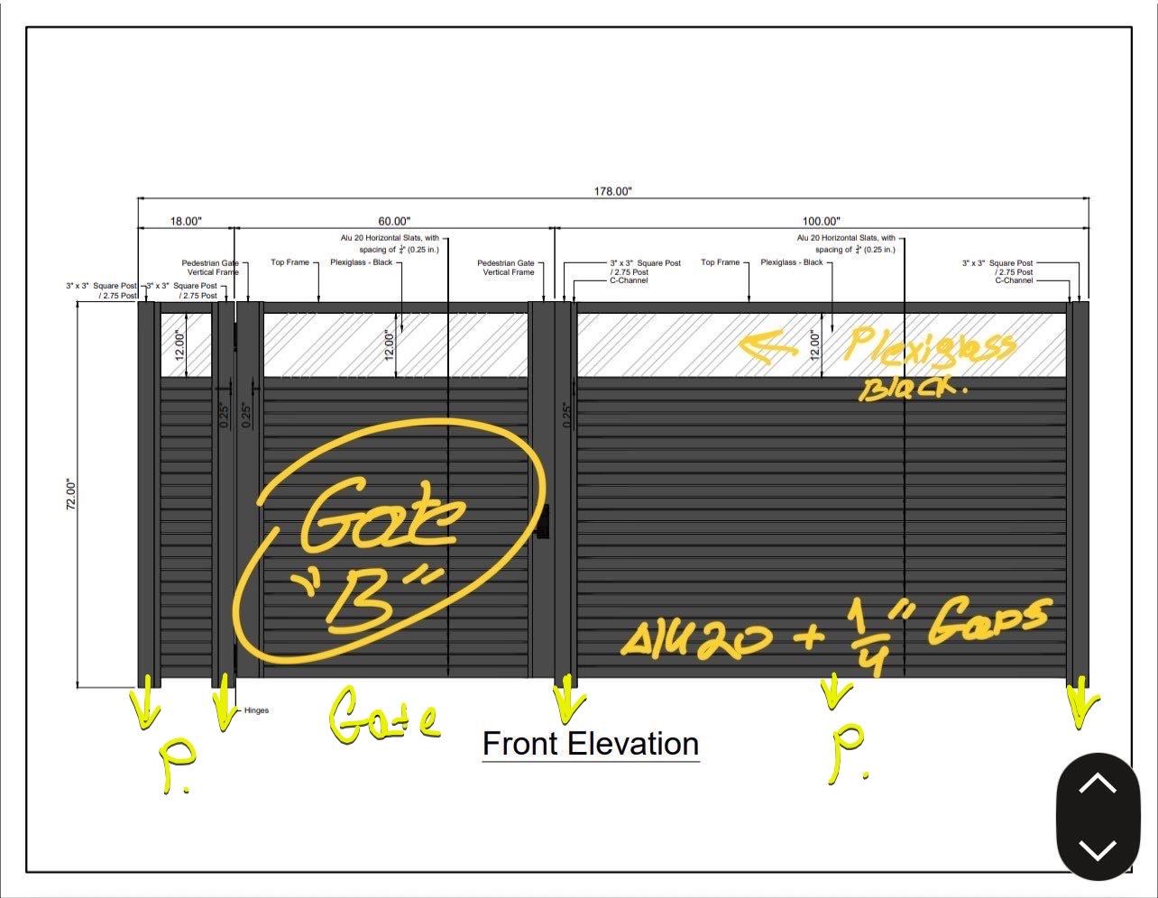Rough Size Send linear feet, opening width, projection, or square footage.