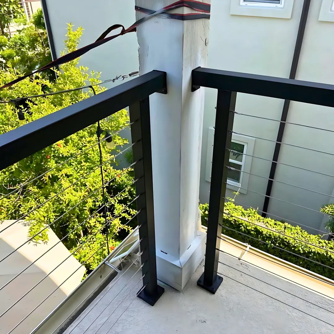 Cable railing balcony system