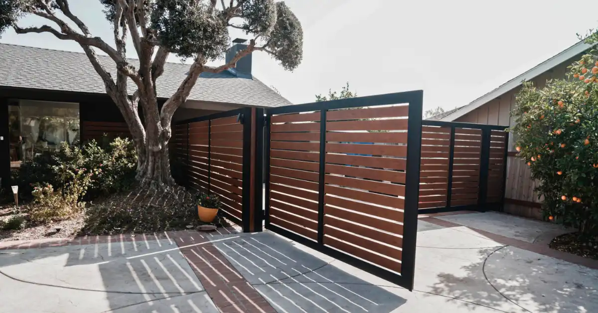 Modern Gate Installation in California