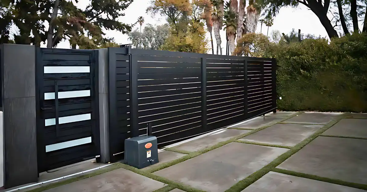 Modern Driveway Gate in California