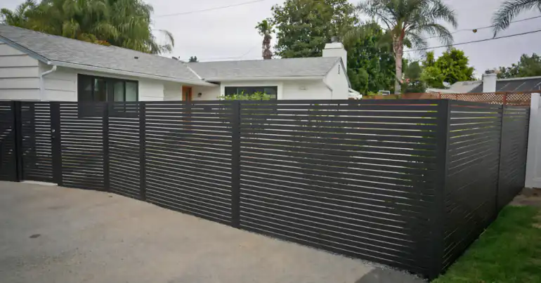 Contemporary Fence Installation