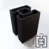 2 way post 11ft Black