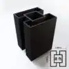 2 way post 8ft Black