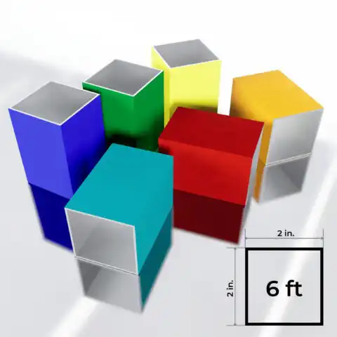 2x2 in. Square post 6 ft. - Custom Color