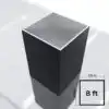 3.15x3.15 Square Post Black 8ft
